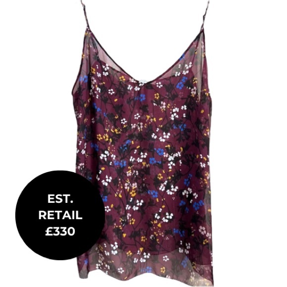 dorothee schumacher Tops - Dorothee Schumacher Floral Silk Crepe Camisole Top Blouse sz4